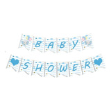 Letrero Baby Shower Para Niño,elefante Azul
