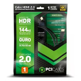 Cabo Hdmi 2.0 4k Ultra Hd Alta Resolução 144hz 1440p Hdr 10m