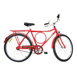 Bicicleta  Monark Aro 26 1v Freios Varão Cor Vermelho Com Descanso Lateral