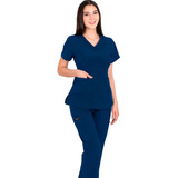 Pijama Medica Quirurgica Mujer Antifluidos Azul Marino 