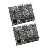 2x Placa Base B250 12 Usb3.0 A Interfaz Pci-e Compatible Con