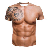 3d Gráfico Digital Impreso Cuerpo Musclet-shirt Hombres