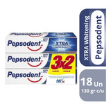 Pepsodent Xtra Whitening 130g Pack De 18 Unidades