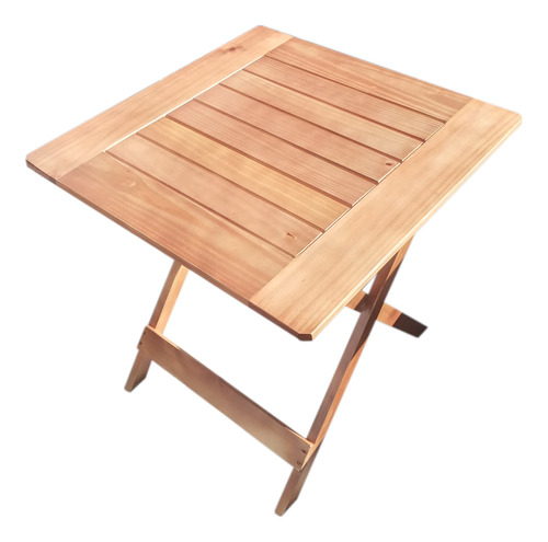 Mesa Plegable Tipo Bar Jardin Balcon Madera Pino Laqueada 