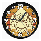 Reloj De Madera Brillante Diseño Buda B54