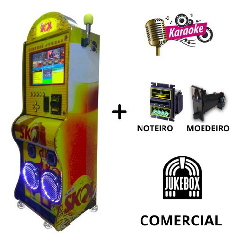 Maquina De Musica Jukebox Karaoke Comercial Modelo Baulado19