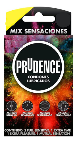 Condones Prudence Mix Sensaciones Con 5, Edición Limitada