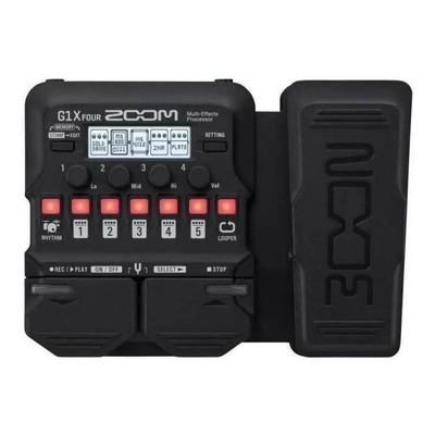 Zoom G1x Four Pedal Multi-efectos Para Guitarra Negro | Meses sin interés