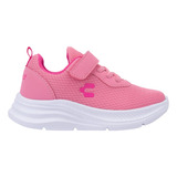 Tenis Deportivo Correr Charly 3 Rosa Con Blanco Para Niña