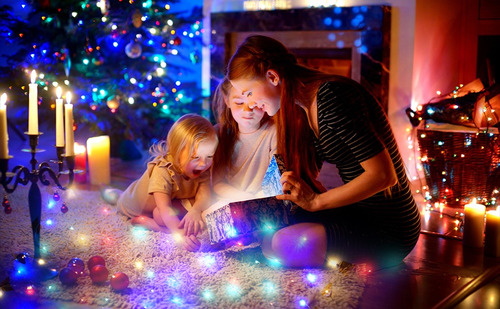 Serie Navideña Luces Navidad Led Solar Y Eléctrica 22 Mts. Color De Las Luces Multicolor
