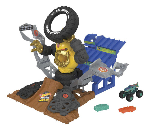 Hot Wheels Monster Trucks Arena Demolición Reto Gor-zilla