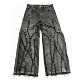 Ropa De Moda Punk Y2k Streetwear Jeans Holgados Ri [u]