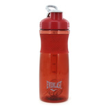 Botella Batidor Everlast Gimnasio Deporte Vaso Suplemento Color Rojo