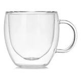 Pocillo Taza Café Doble Pared C/asa Vidrio Borosilicato Vaso