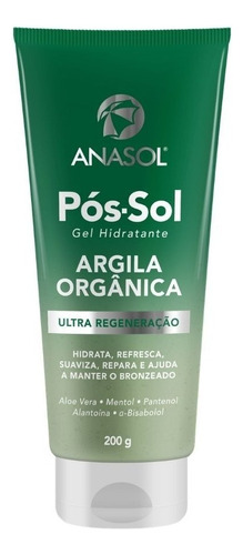 Pós Sol Com Argila Orgânica Anasol Gel Hidratante 200g