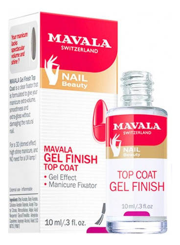 Mavala Gel Finish Top Coat 10ml Original Envio Rapido 