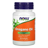 Óleo De Orégano Now Foods Oregano Oil Revestido 90 Sofgels Sabor N/a