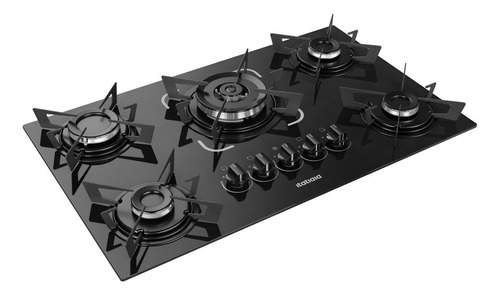 Cooktop 5 Bocas Itatiaia Electra Tripla Chama Preto Bivolt 110v/220v