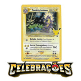 Carta Pokémon Toxtricity Luminoso Foil Celebrações Promo