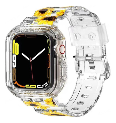 Funda Transparente Y Correa Para Apple Watch Series 8 7 6