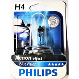 Lampara H4 Philips Bluevision Efecto Xenón 60/55w 12v