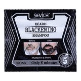 Sevich® Shampo Natural Barba Tinte Negro En 5 Minutos