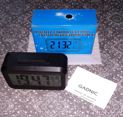 Reloj Despertador Lcd Gadnic Modelo Ac2y