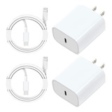 iPhone Fast Charger, [2 Paquete] Adaptador De Alimentacin De