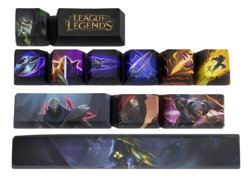Zed - 12 Keycaps League Of Legends Zed
