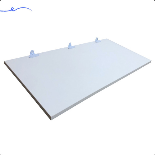 1 Prateleira Mdf Branco 60x25 C/suporte Cozinha Quarto Sala