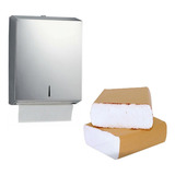 Combo Kit Dispenser Y Toallas Intercaladas Blanco(2366-2885)