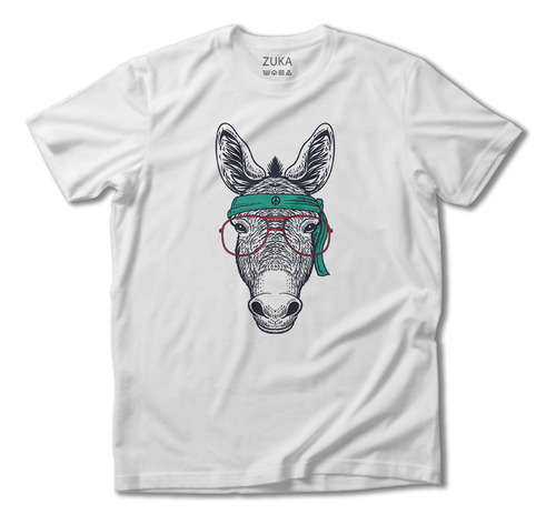 Camiseta Camisa Burro Jumento Com Óculos Animal