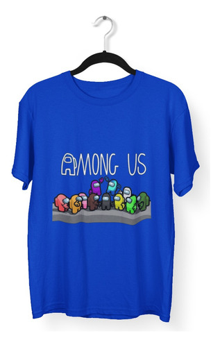 Polera Unisex Among Us Game Videojuego Estampado Algodon