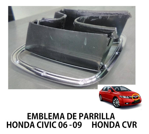 Emblema De Parrilla Honda Civic 06-11  Foto 2