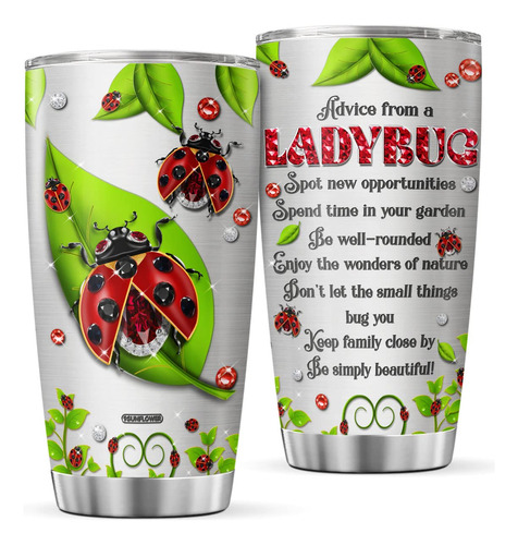 9sunflower Ladybugs - Vaso De Café Con Diseño De Joyería.