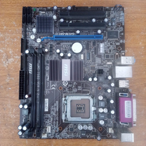 Placa Mãe Msi G41m-s01 / Ms-7592 - Defeito Leia O Anuncio