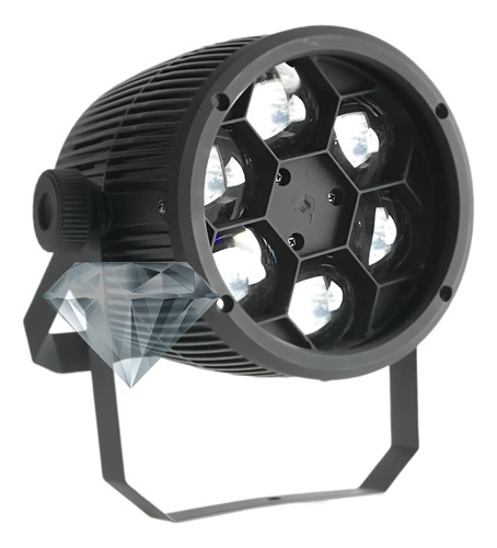 Canhao Projetor Beam Bee Eye 6 Leds 12w Rgbw Strobo Dmx 4in1