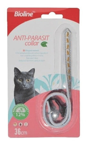 Bioline Collar Anti-parasito Gato De Margosa 36cms / Maskot