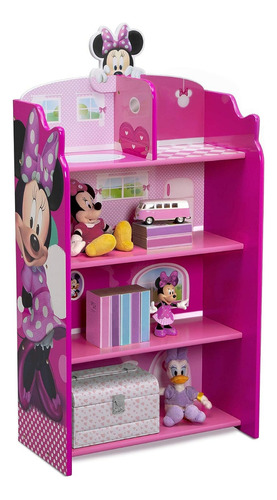 Librero Infantil Madera 4 Repisas De Mickey O Minnie Mouse