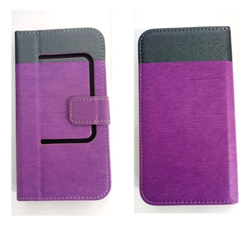 Funda Estuche Agenda Flip Cover J5 Prime 14,7x7,5cm Violeta