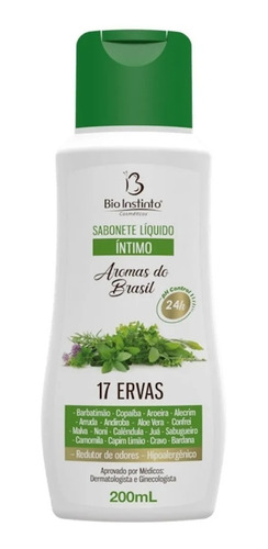 Sabonete Intimo 200 Ml - 17 Ervas - Bio Instinto