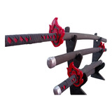 Katanas De Madera Deamon Slayer Con Funda Unidad De 60cm