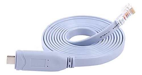 2 Cables De Configuración De Consola Usb A C C C A Rj45 Seri