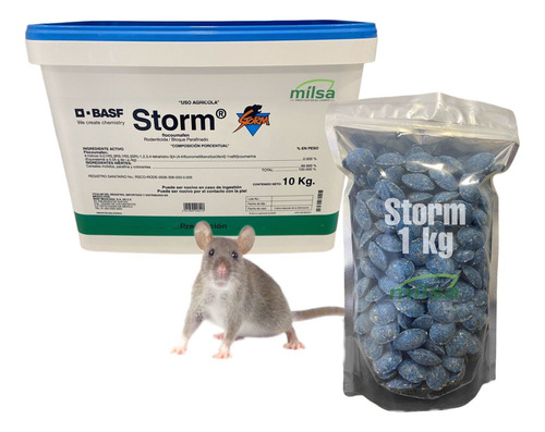 Storm (basf) Veneno Rodenticida Bolsa A Granel 1 Kg