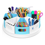 Organizador De Escritorio Mecids Giratorio 360o 2 Colores