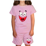 Playera Y Short De Bob Esponja, Conjunto Infantil Niños Niña