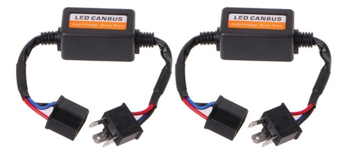 2 Faros Delanteros Led H4 Para Coche Canbus, Resistencia Lib