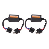 2 Faros Delanteros Led H4 Para Coche Canbus, Resistencia Lib