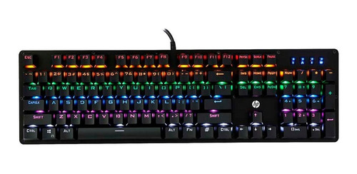 Teclado Gamer Usb Gk100 Led Preto