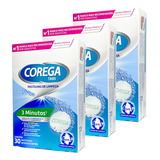 Kit Corega Tabs 3 Minutos Limpador De Dentaturas E Aparelhos